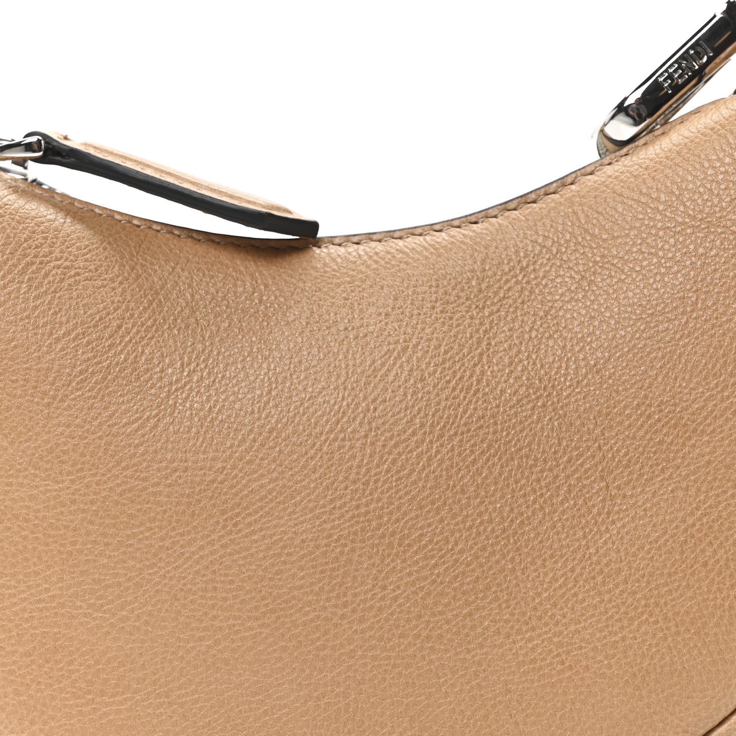 Vitello Grace Nano Fendigraphy Hobo Charm Miele Scuro
