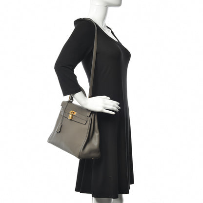 Hermes Togo Kelly Retourne 32 Etain 2 of 34