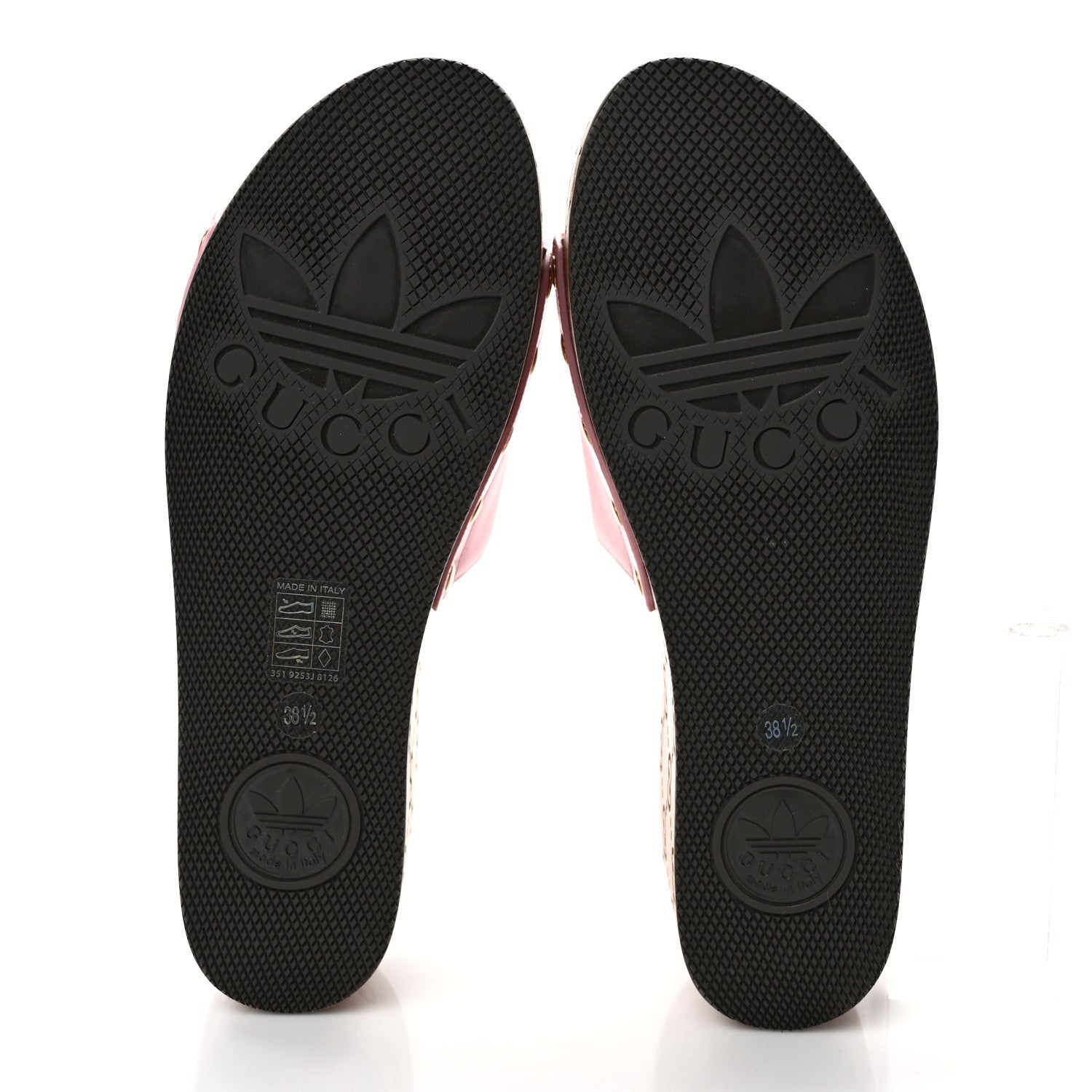 Gucci X ADIDAS Satin Raso Monogram Womens Platform Clogs 38.5 5 of 10