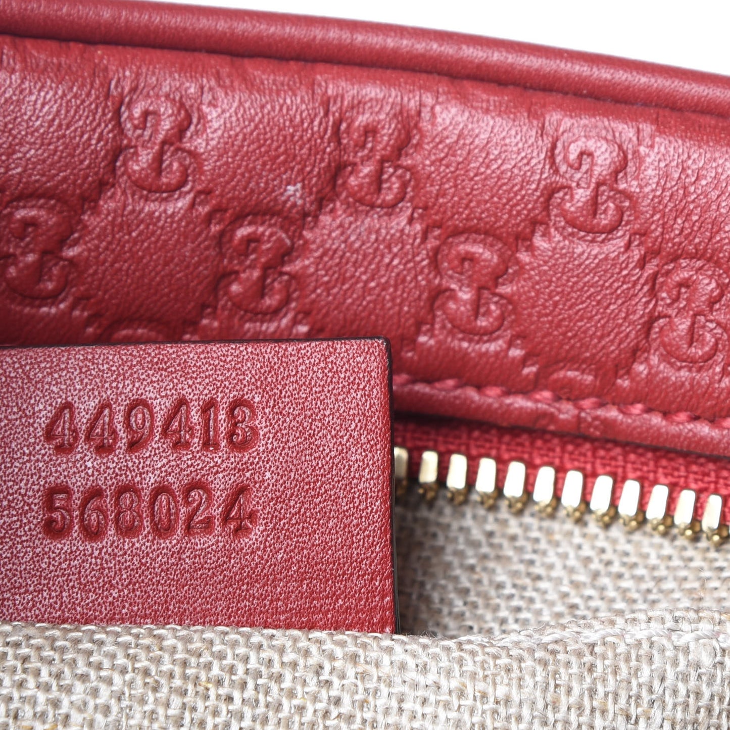 Microguccissima Mini Bree Messenger Bag Red