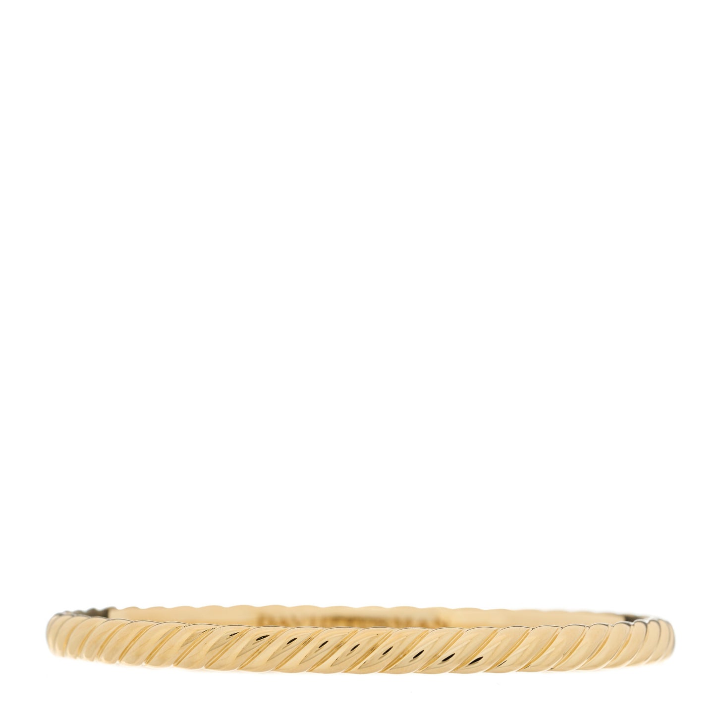 18K Yellow Gold 4.5mm Sculpted Cable Bracelet