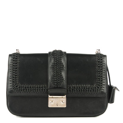 Christian Dior Matte Calfskin Cannage New Lock Bag Black 1 of 12