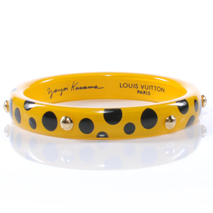 Louis Vuitton Kusama Infinity Dots Bracelet Bangle Medium Yellow 1 of 5