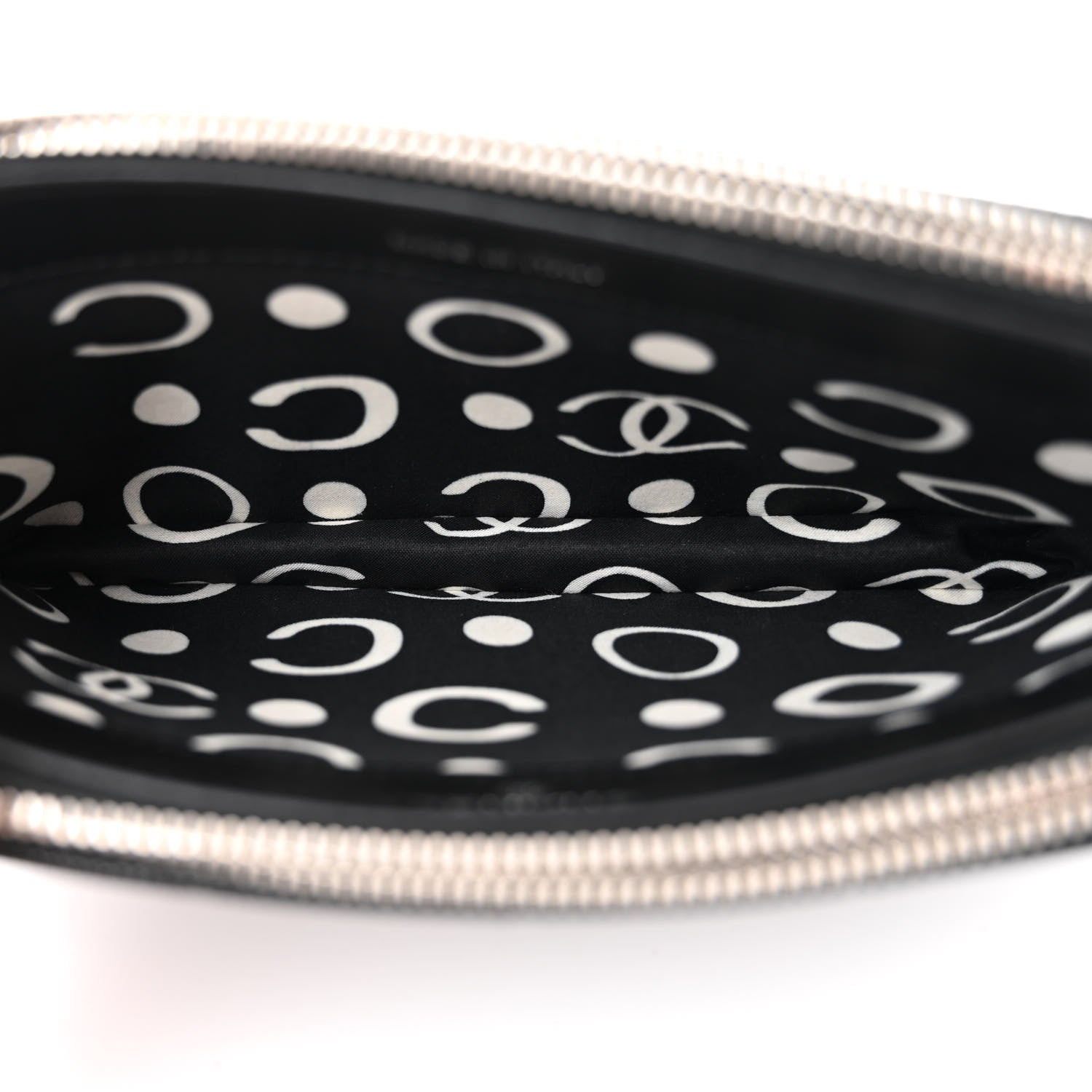 Chanel Caviar Quilted Logo Small Clutch With Chain Black 5 of 13