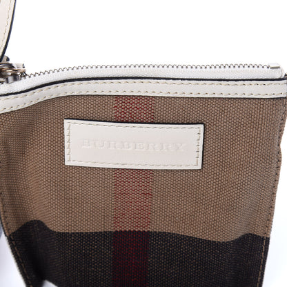 Burberry Canvas Mega Check Medium Ashby Tassel Crossbody White 10 of 10