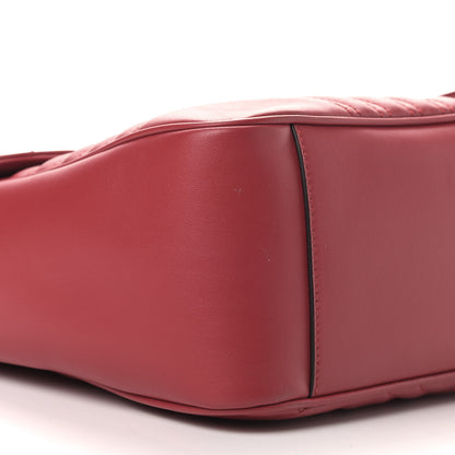 Gucci Calfskin Matelasse Large GG Marmont Shoulder Bag Hibiscus Red 5 of 9