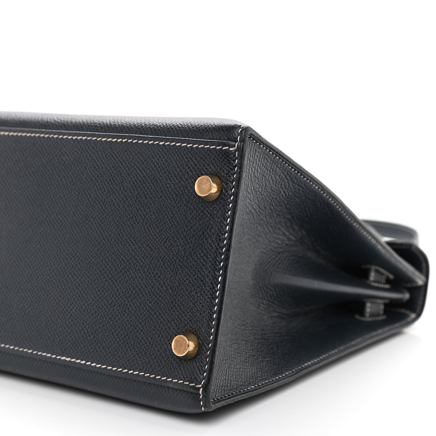Hermes Courchevel Kelly Sellier 28 Bleu Marine 10 of 11