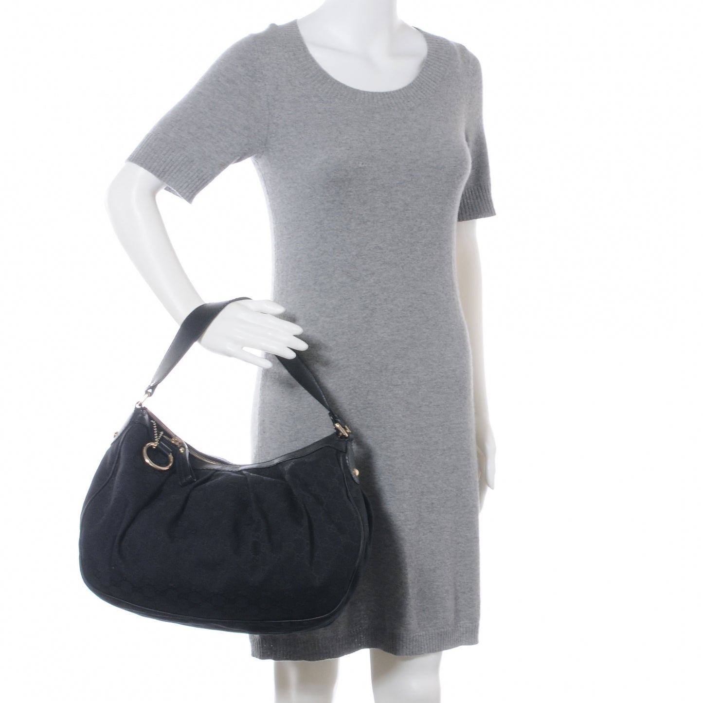 Monogram Medium Sukey Hobo Black