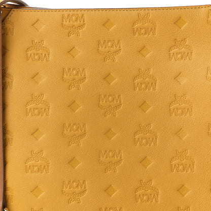 MCM Calfskin Ottomar Monogram Medium Klara Hobo Golden Mango 9 of 9