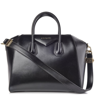 Givenchy Shiny Lord Calfskin Medium Antigona Black 1 of 7