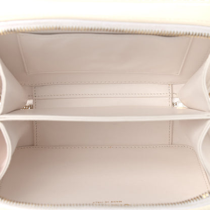 Chanel Goatskin Quilted Small CC Filigree Vanity Case White 5 of 9