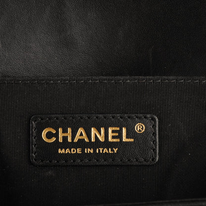 Chanel Lambskin Quilted Medium Boy Flap Black 6 of 7