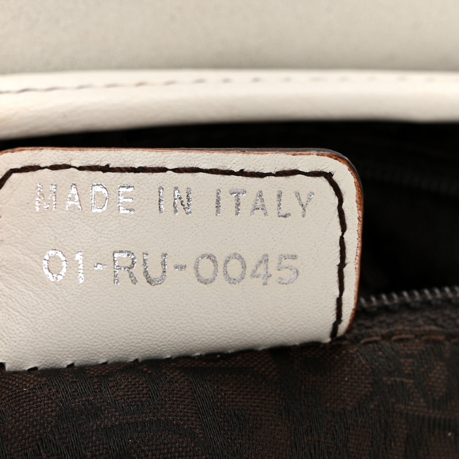 Christian Dior Calfskin Saddle Bag White 7 of 10