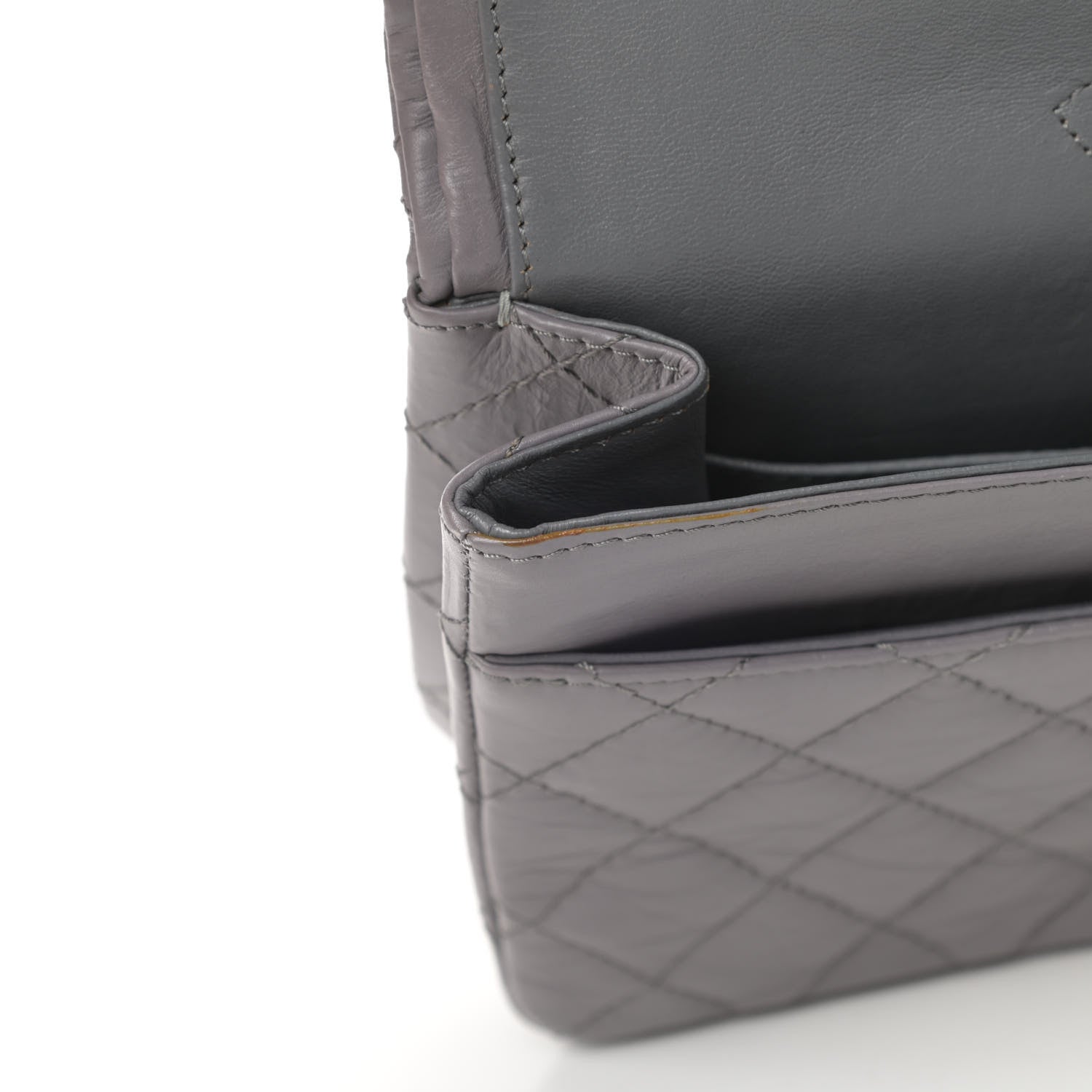 Chanel Aged Calfskin Quilted 2.55 Reissue 226 Flap Grey 15 of 18