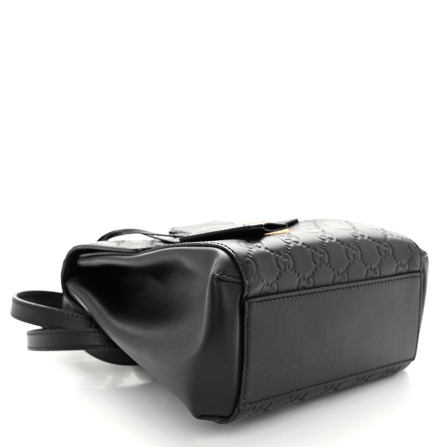 Gucci Guccissima Signature Padlock Backpack Black 4 of 11