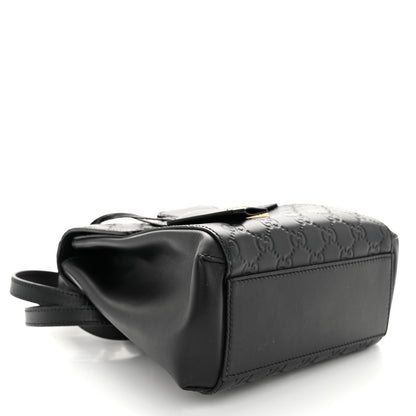 Gucci Guccissima Signature Padlock Backpack Black 4 of 11