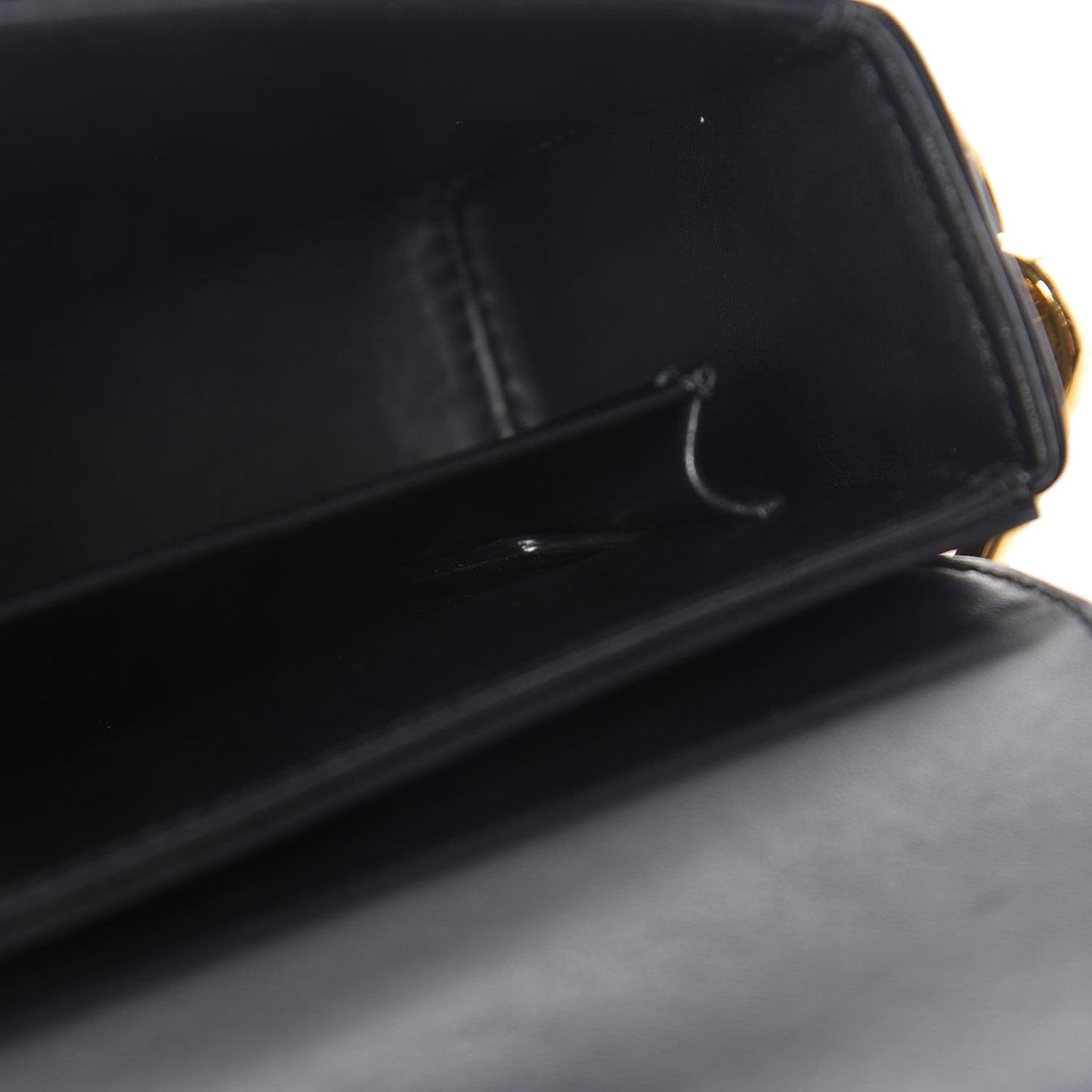 Crackled Lambskin 30 Montaigne Box Bag Black