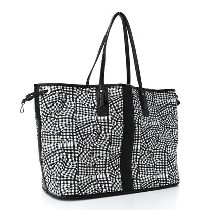 MCM Visetos Large Liz Reversible Shopper Tote Black 6 of 8