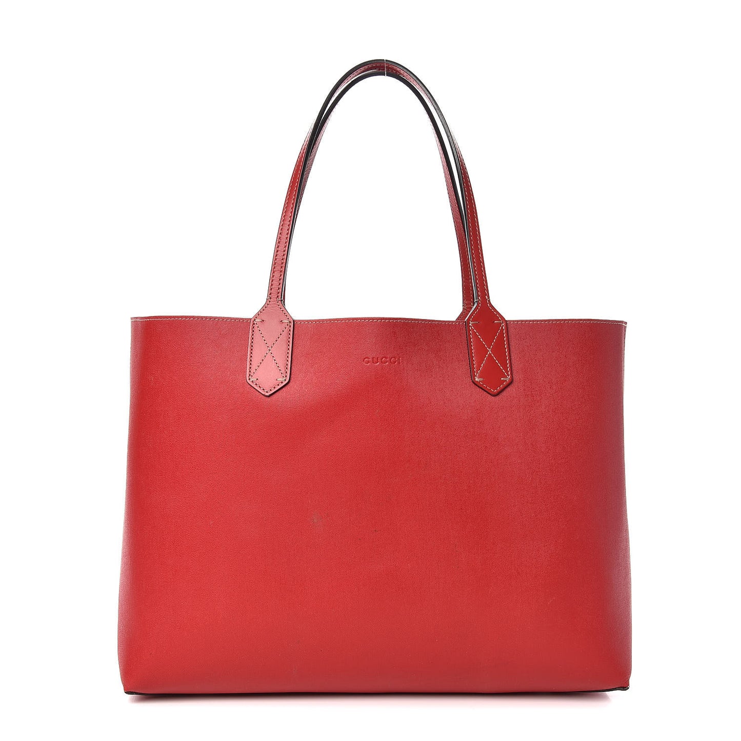 GG Supreme Monogram Medium Reversible Tote Beige Red