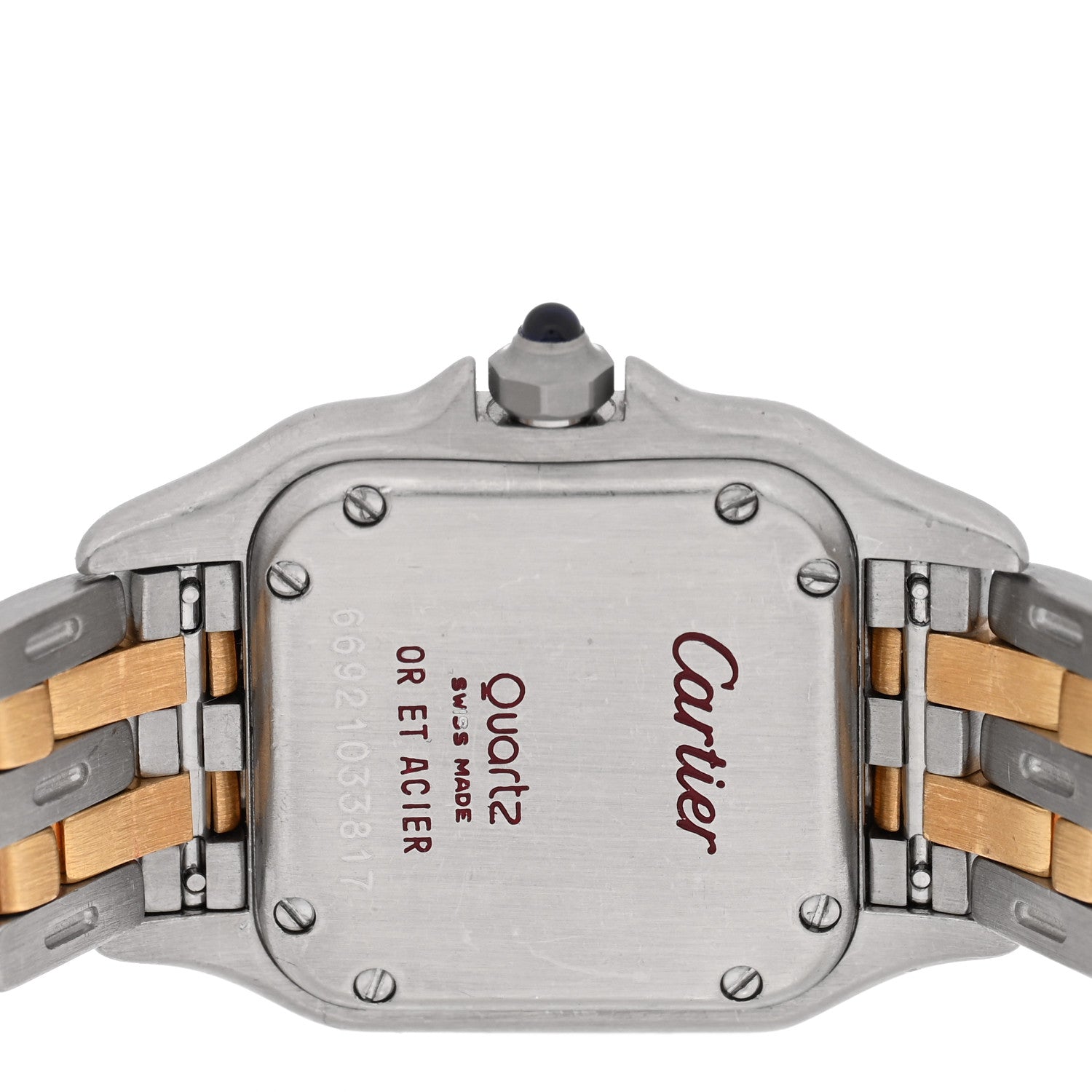 Cartier Stainless Steel 18K Yellow Gold 22mm Panthere Quartz Watch 4 of 4