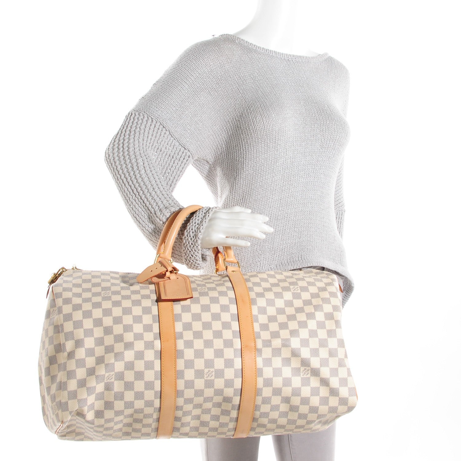 Louis Vuitton Damier Azur Keepall 50 2 of 6