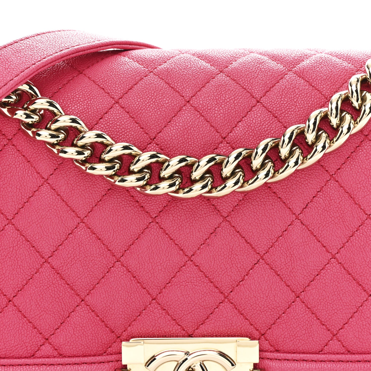 Chanel Caviar Quilted Medium Boy Flap Pink 8 of 12