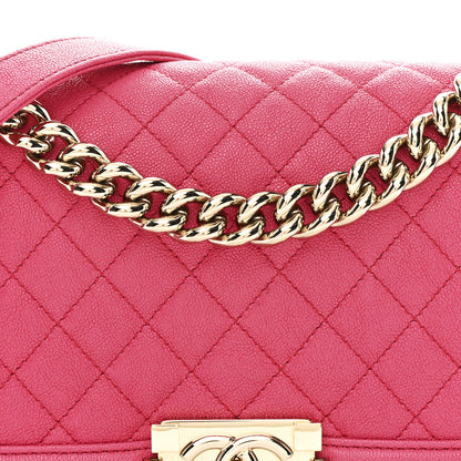 Chanel Caviar Quilted Medium Boy Flap Pink 8 of 12
