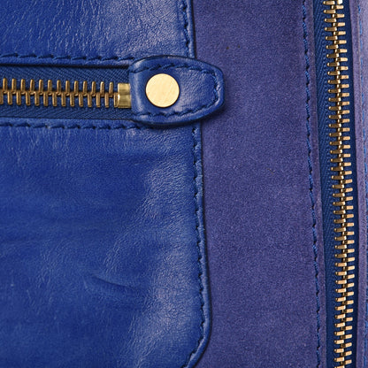Jimmy Choo Shiny Calfskin Suede Monna L Cobalt 9 of 17