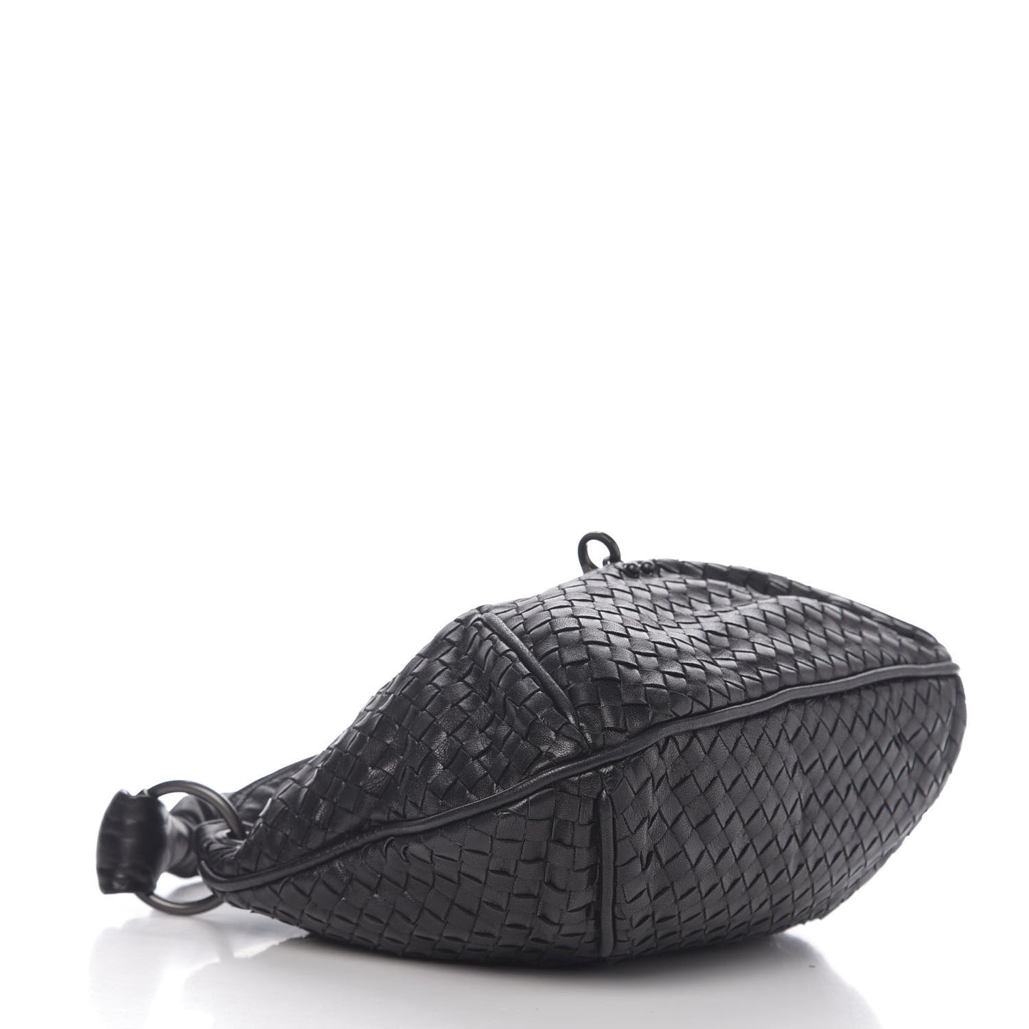 Nappa Intrecciato Hobo Black
