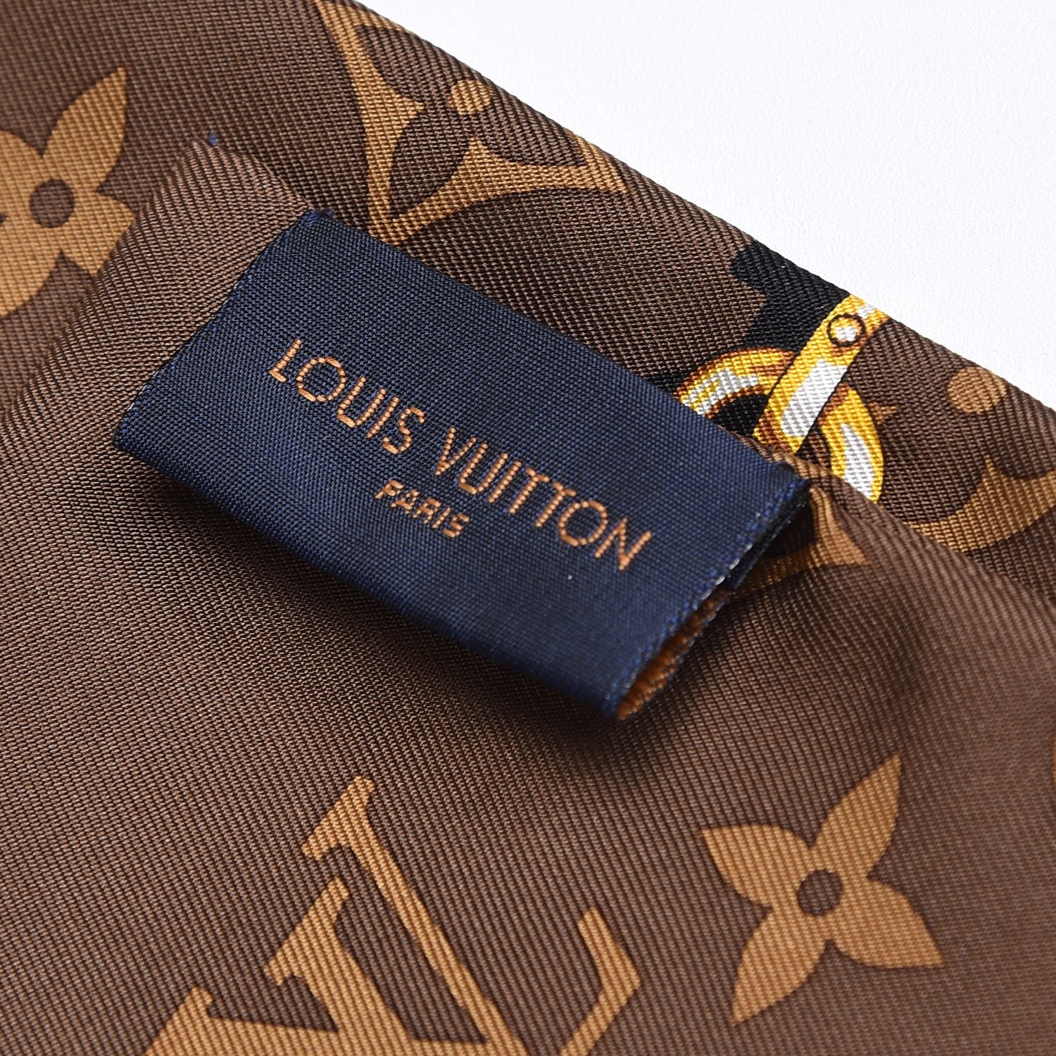 Louis Vuitton Silk Monogram Confidential Bandeau Brown 5 of 5