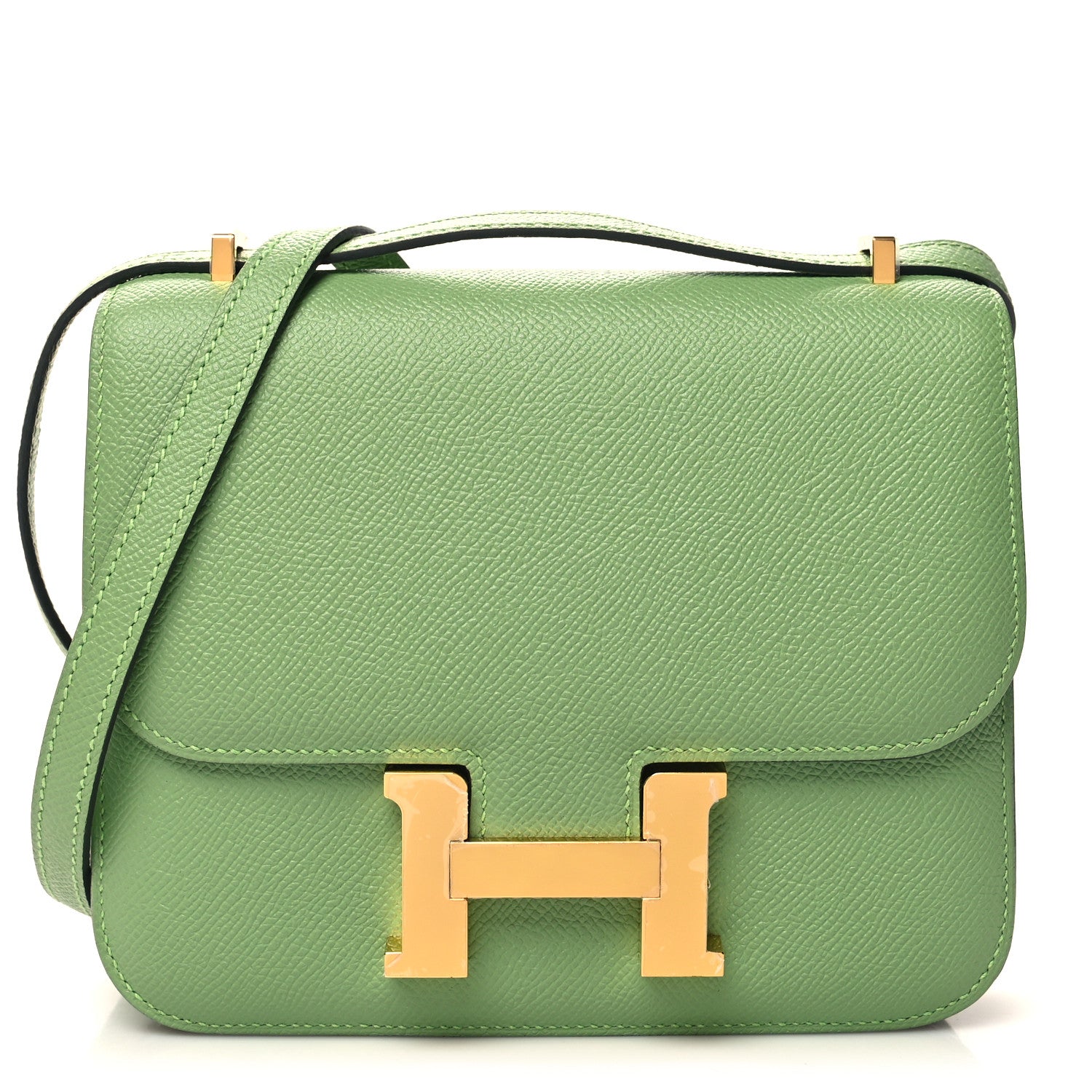 Hermes Epsom Constance 18 Vert Criquet 1 of 12