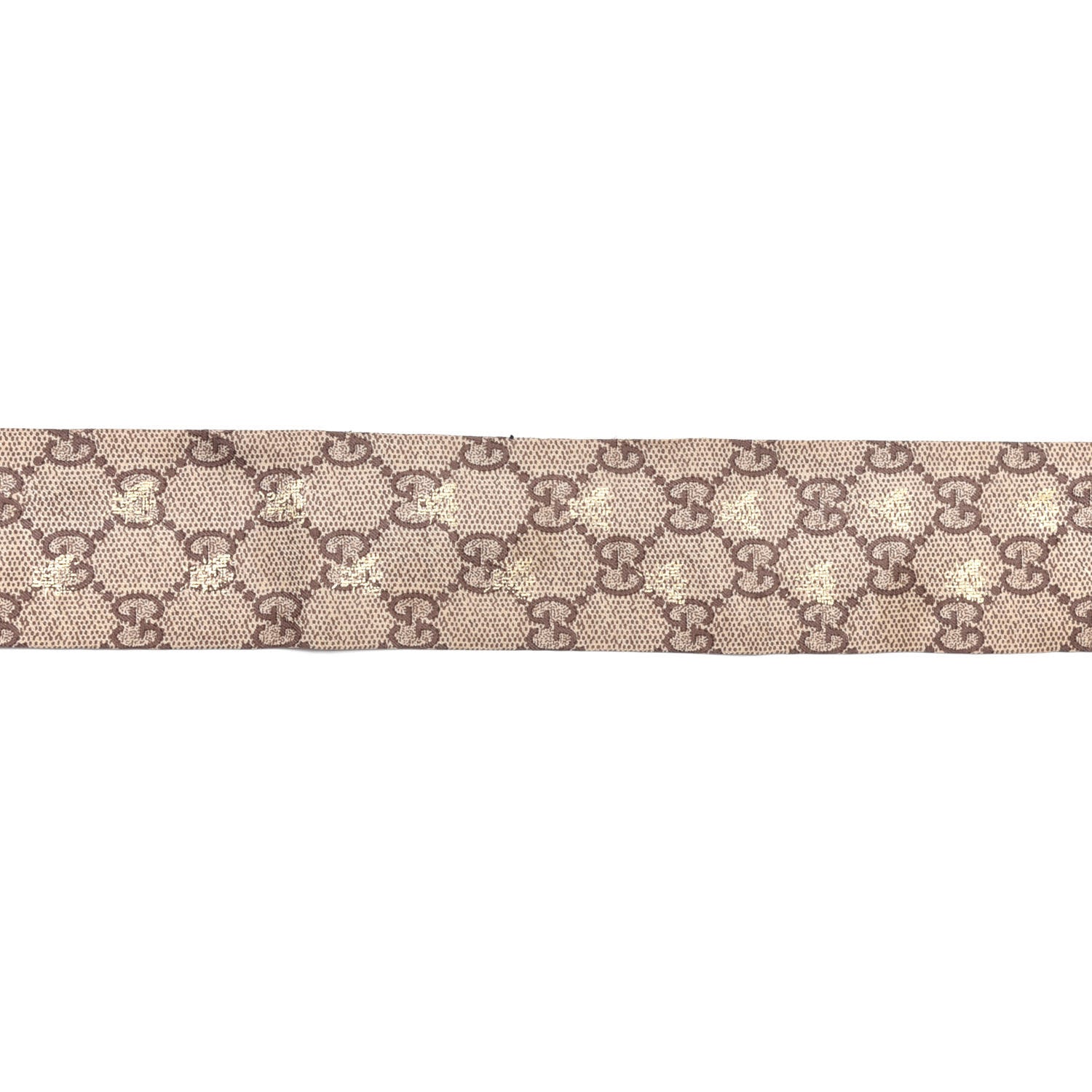 Gucci Silk Twill GG Monogram GG Bee Neck Bow Scarf Roseate Sky Blue 2 of 4