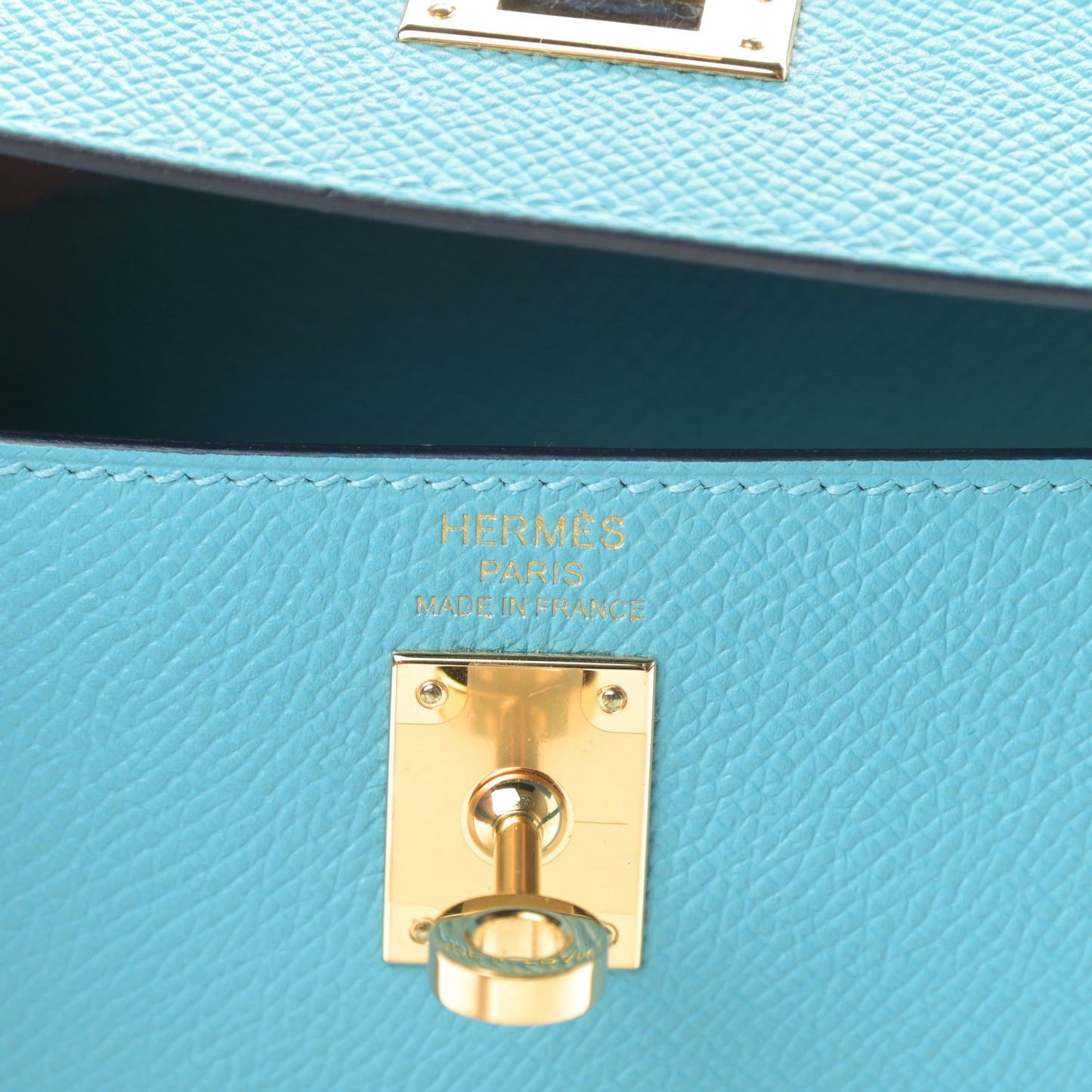 Epsom Kelly Sellier 25 Bleu Du Nord