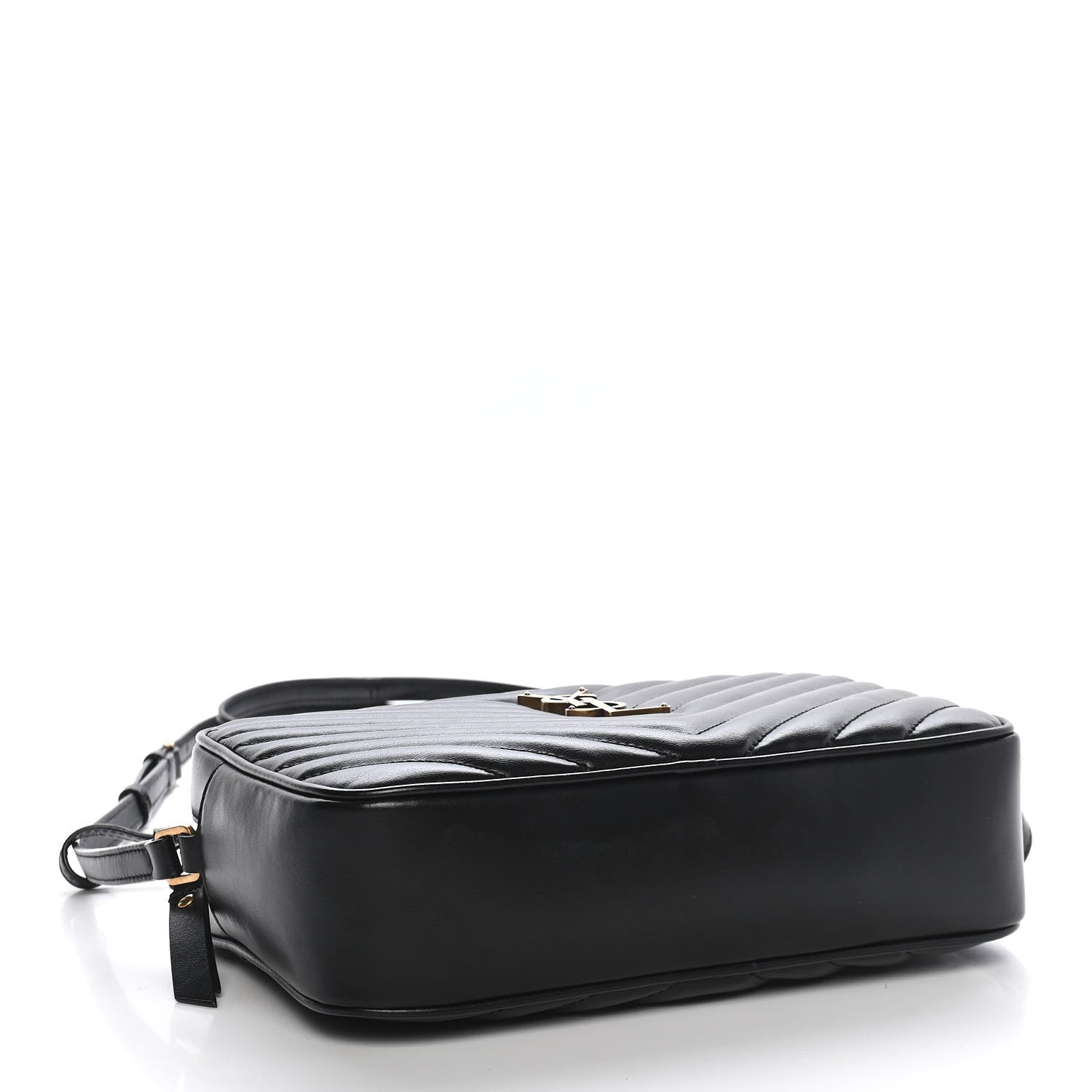 Saint Laurent Calfskin Matelasse Monogram Lou Camera Bag Black 4 of 8