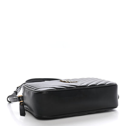 Saint Laurent Calfskin Matelasse Monogram Lou Camera Bag Black 4 of 8