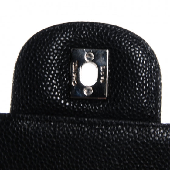 Caviar Maxi Single Flap Black