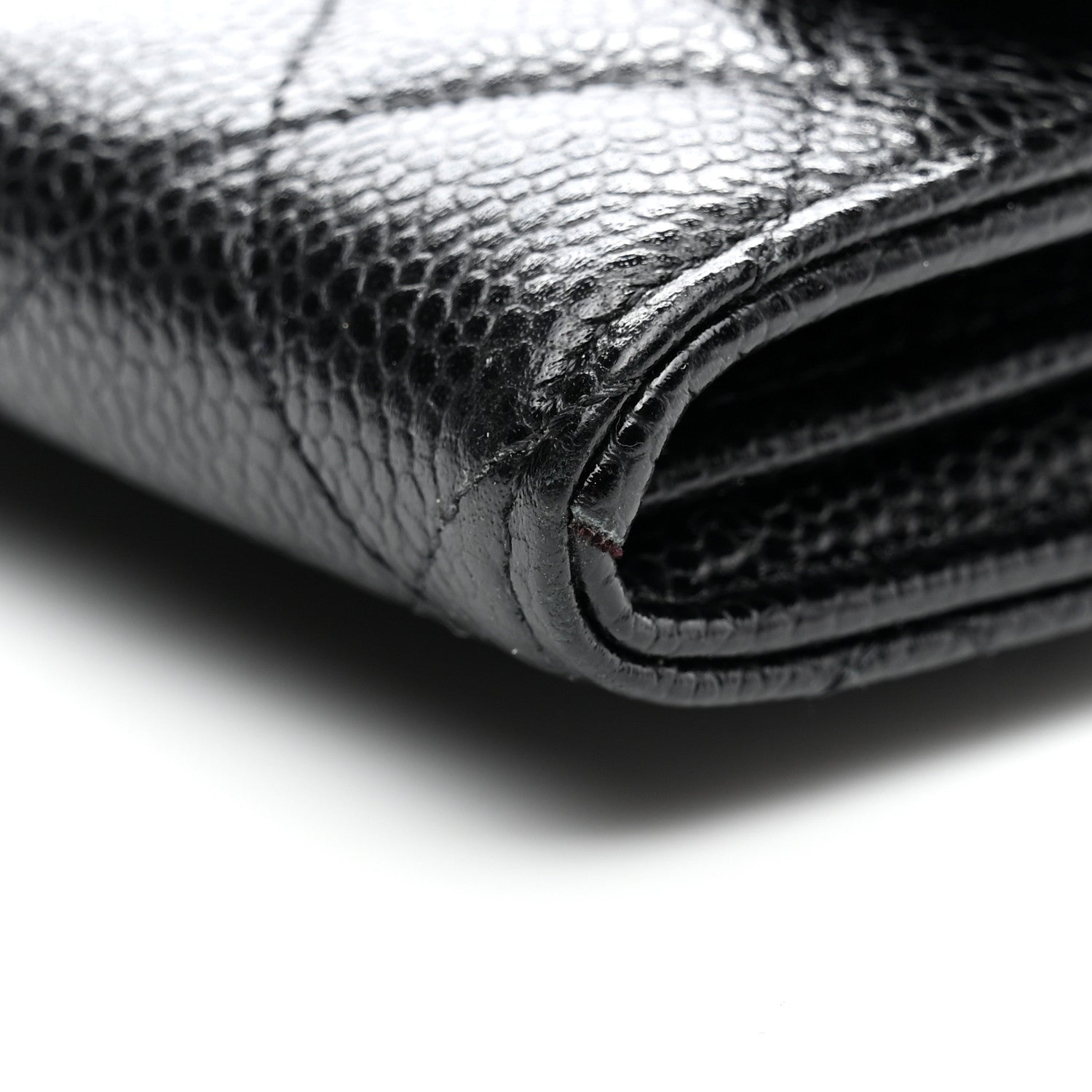 Chanel Caviar Quilted Large Gusset Flap Wallet Black 11 of 12