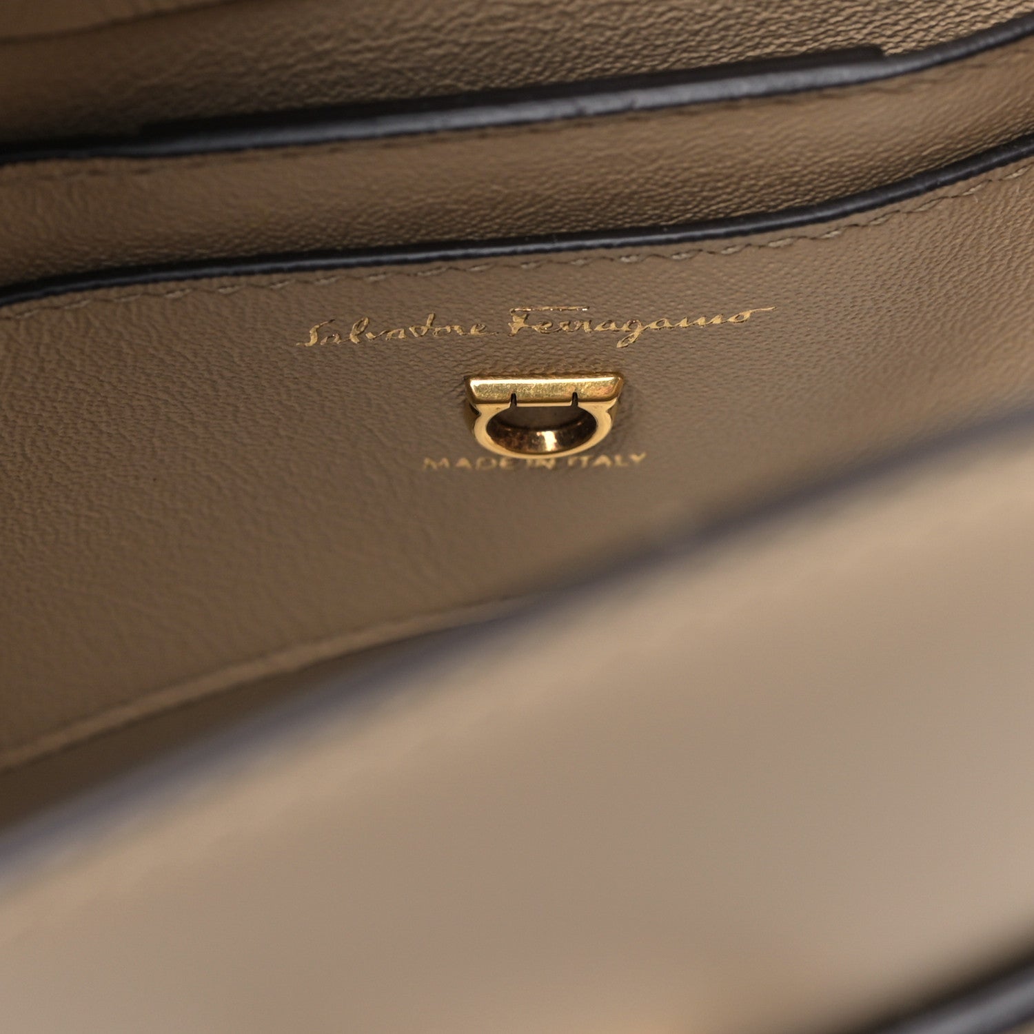 Salvatore Ferragamo Calfskin Small Trifolio Bucket Shoulder Bag