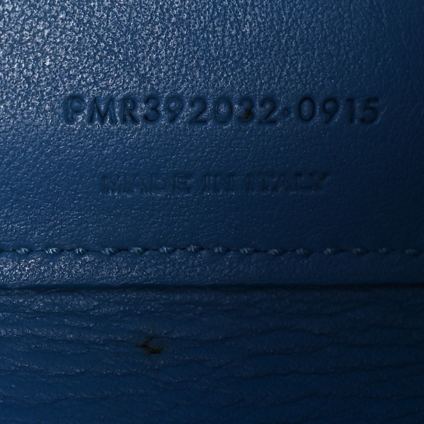 Grained Calfskin Baby Sac De Jour Blue Clair