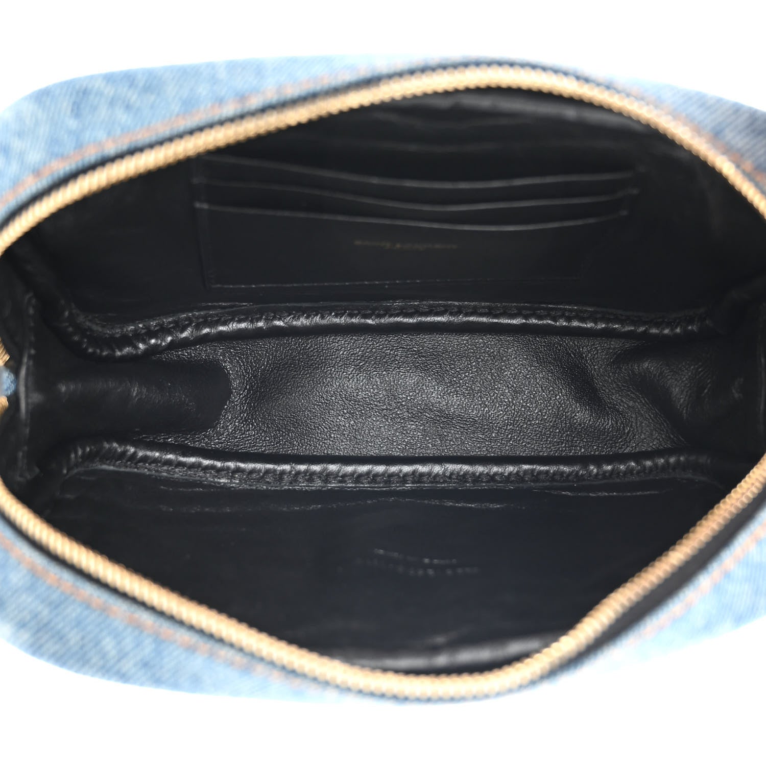 Saint Laurent Denim Matelasse Monogram Mini Lou Camera Bag California Blue 5 of 15