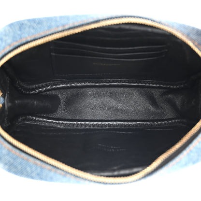 Saint Laurent Denim Matelasse Monogram Mini Lou Camera Bag California Blue 5 of 15