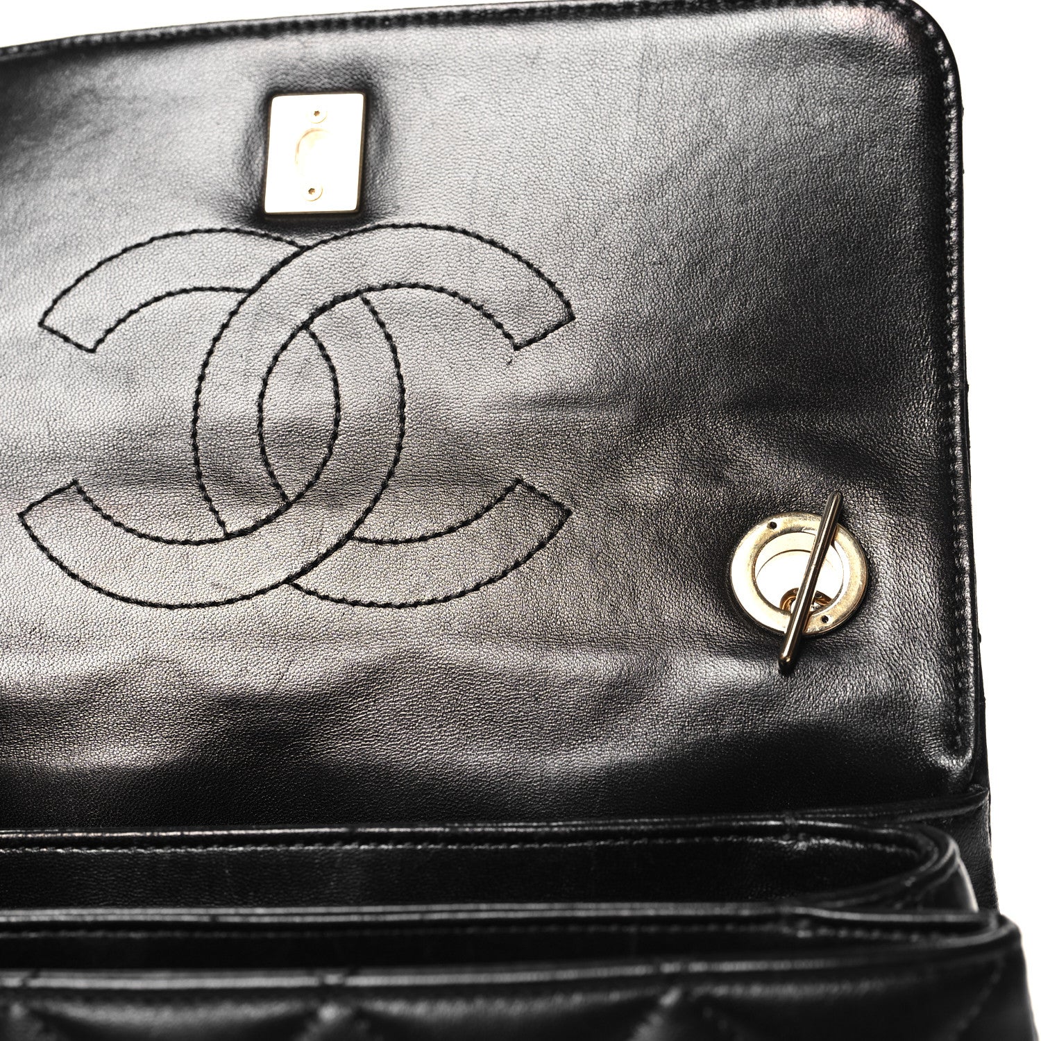 Chanel Lambskin Quilted Small Trendy CC Dual Handle Flap Bag Black 12 of 14