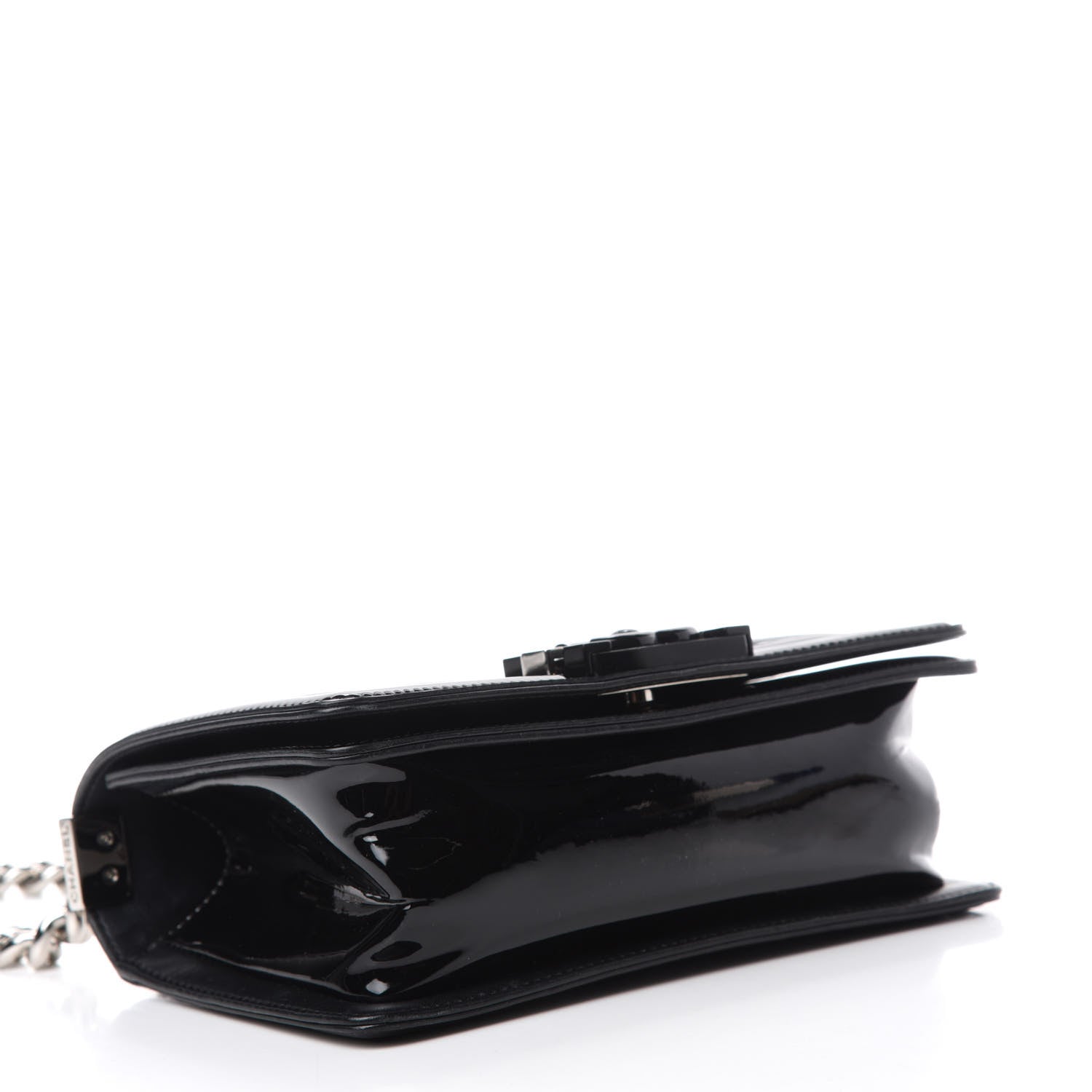 Chanel Patent Calfskin Quilted Small Boy Flap Black 4 of 13