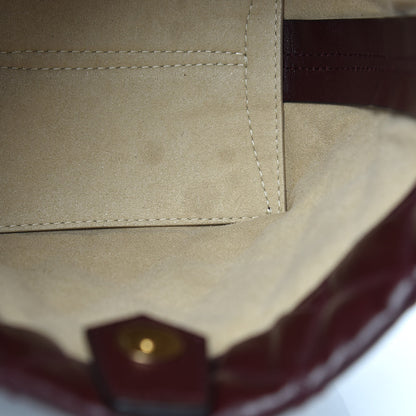 Givenchy Lambskin Quilted Mini GV Bucket Bag Aubergine 11 of 11