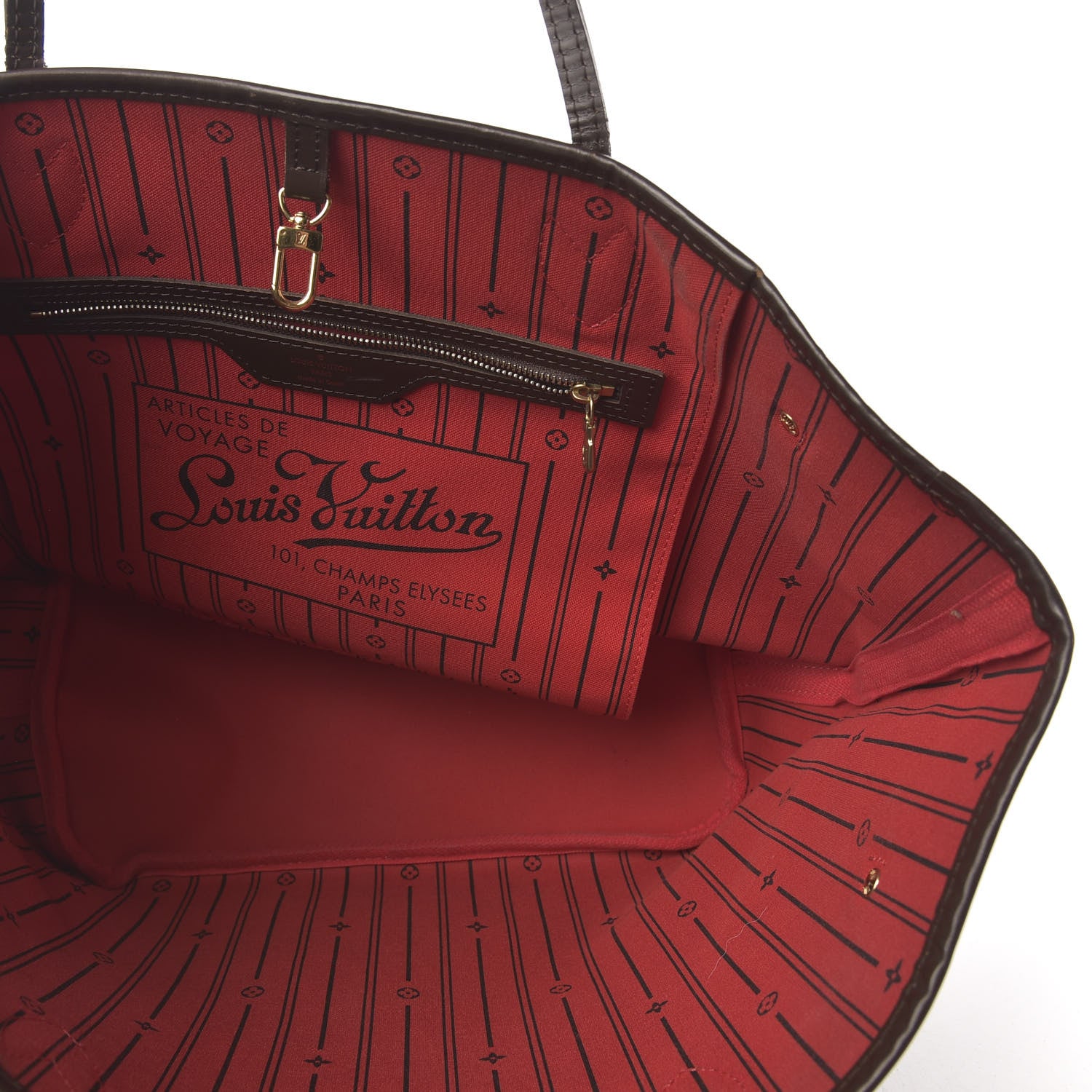 Louis Vuitton Damier Ebene Neverfull MM 7 of 8