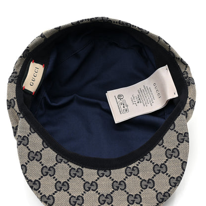 Gucci Monogram Flat Cap S Navy 5 of 6