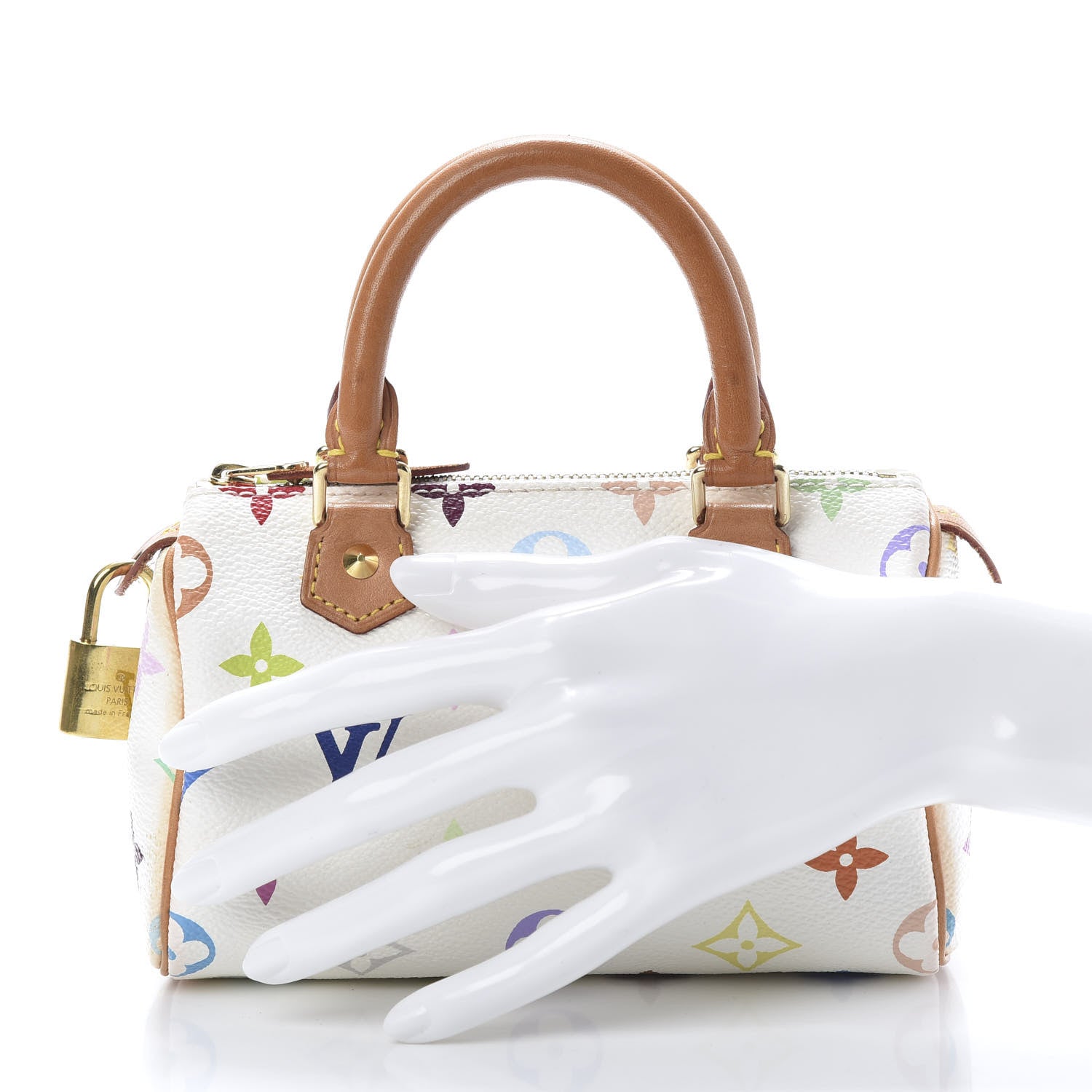 Louis Vuitton Monogram Multicolor Mini Sac HL Speedy White 2 of 10