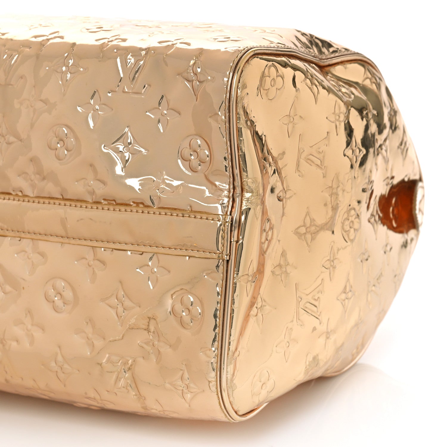 Louis Vuitton Monogram Miroir Speedy 35 Gold 8 of 8