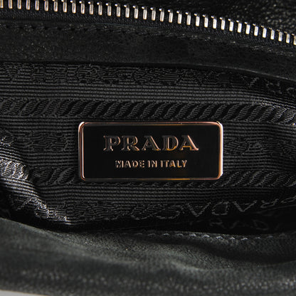 Prada Cervo Antik Easy A Foldover Pushlock Satchel Nero Black 7 of 10