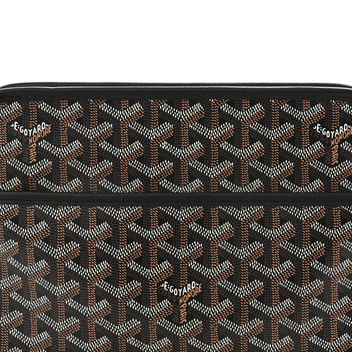 Goyard Goyardine Jouvence MM Toiletry Pouch Black 7 of 9